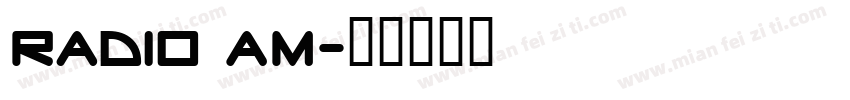 Radio AM字体转换